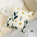 Embroidered Bohemian Pillow Cover by Axyaa - 45x45 Decorative Cushion Case