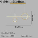 Axyaa Black Golden LED Chandelier for Home Indoor Lighting in Bedroom, Dining Room, Kitchen, Hotel.