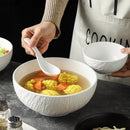 Axyaa Stone Patterned Large Capacity Ceramic Soup Bowl