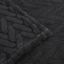 Axyaa High-Gram Jacquard Tafu Fleece Multi-Functional Blanket