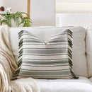 Axyaa Green Flower Embroidery Pillowcase - Decorative Sofa Throw Cushion Cover