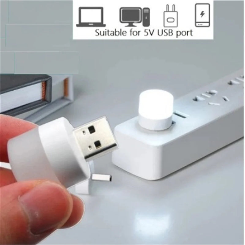 Axya Mini USB Plug Lamp 1W LED Night Light - Super Bright Eye Protection for Computer and Mobile Power