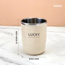 Axyaa Stainless Steel Cartoon Toothbrush Cup - Portable & Reusable Bathroom Accessory