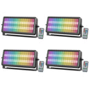 Axyaa 4PCS 120W RGB LED Wall Washer Lights for Stage DJ Party Bar Wedding