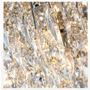 Axyaa Crystal Pendant Chandelier with E14 Holder for Modern Bedroom Lighting