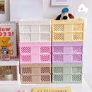 Axyaa Desktop Cartoon Storage Basket Organizer - Kawaii & Portable Solution