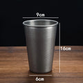 Axyaa Stainless Steel Retro Coffee Cups Office Tea Beer Mug Portable Picnic Drinkware