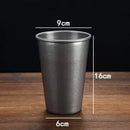 Axyaa Stainless Steel Retro Coffee Cups Office Tea Beer Mug Portable Picnic Drinkware