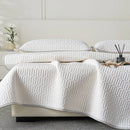 Axyaa Cooling Latex Bedding Set with Summer Bed Mat, Pillowcase, and Sheet