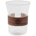 Axyaa 300ML Glass Coffee Mug with Walnut Sleeve and Bamboo Sheet - Japanese Style