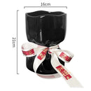 Axyaa Ceramic Flower Bouquet Vase Desk Decoration for Room Aesthetic Decor