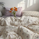Axyaa Purple Floral Bedding Set for Twin, Full, Queen Sizes