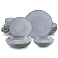 Axyaa Karst Stoneware Tableware Set for 4/8/12 - Dinner, Dessert Plate, Soup Bowl, Mug