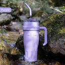 Axyaa Light Luxury Handle Cup: Insulated Straw Cup for Office, Travel, and Car