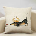 Axyaa Constellation Cartoon Dachshund Dog Pillow Case: Children's Bedroom Decor