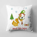Axyaa Christmas Cute Dog Pillow Cushion Cover