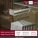 Axyaa Extendable Clothes Rail | Top Mount Wardrobe Hanger | Adjustable Trouser Organiser