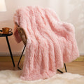 Axyaa Plush Faux Fur Blanket Double-Sided Cozy Warmth for Winter Bedding