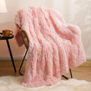Axyaa Plush Faux Fur Blanket Double-Sided Cozy Warmth for Winter Bedding