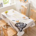 Axyaa Light Luxury Rectangular Tablecloth with Oil-Proof and Anti-Scalding Features