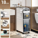 Axyaa Narrow Storage Cabinet: Multi-Tier Slim Organizer for Bathroom/Living Room