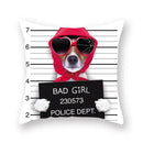 Axyaa Cute Dog Pillowcase | Cartoon Animal Square Cushion for Girls Room