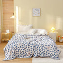 Axyaa Rosebud Floral Throw Blanket for Girls Women, Cozy Soft Flower Print Couch Decor