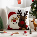 Axyaa Christmas Embroidered Pillowcase Sofa Cushion Cover 45x45cm Home Decor