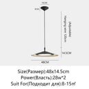 Axyaa Modern White LED Pendant Chandelier for Dining Room & Kitchen