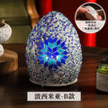 Axyaa Vintage Egyptian Egg Lamp: Handcrafted Mosaic Bedside Night Light