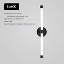 Axyaa Black Gold Iron Tube LED Wall Sconces for Living Room Bedroom Lighting