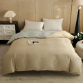Axyaa Cotton Twill Quilt Cover - Single Size Solid Color Pure Cotton Bedding