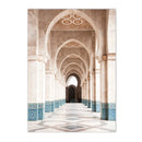 Islamic Moroccan Door Canvas Painting Wall Art Print by Axyaa for Home Decor