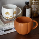 Axyaa Funny Devil Pumpkin Ceramic Coffee Mug with Retro Enamel Handle
