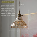 Axyaa Brass Glass Pendant Lights | Nordic Luxury Restaurant Lamp