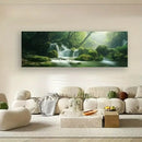 Axyaa Mountain Mist Canvas Art Print for Modern Home Decor