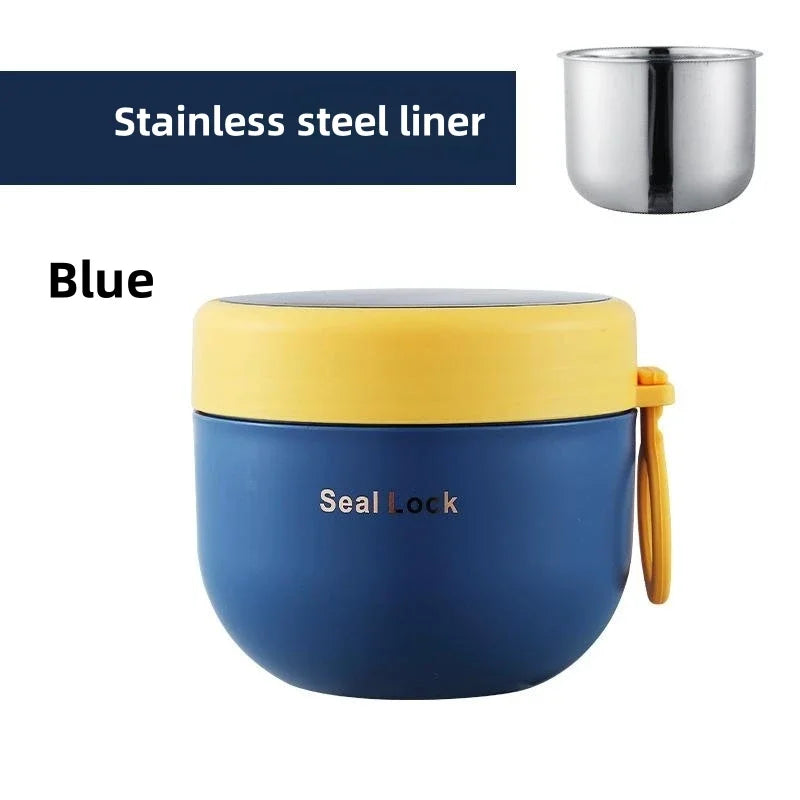 Axyaa Stainless Steel Thermal Soup Cup with Spoon Lunch Box