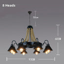 Axyaa Industrial Loft Iron Chandelier for Coffee Shop Restaurant Club Lighting
