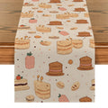 Watercolor Cake Cookies Table Runner by Axyaa: Elegant Home Wedding Centerpiece Decoration