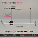 Axyaa Nordic Black Chandelier for Dining Room, Modern Kitchen Pendant Lights