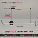 Axyaa Nordic Black Chandelier for Kitchen Bar Dining Room Pendant Lights