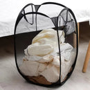Axyaa Foldable Ventilated Dirty Clothes Basket - Large Capacity Laundry Organizer Storage