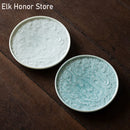 Axyaa Dragon Art Ceramic Pot Bearing Plate for Kung Fu Tea Set