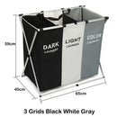 Axyaa Three Grids Waterproof Laundry Hamper