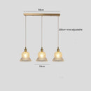 Axyaa Glass LED Pendant Lights: Nordic Modern Copper Socket Hanging Lamp