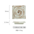 Axyaa Ceramic Square Plate for Sushi Snack BBQ Commercial Household Dining