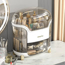 Axyaa Cosmetics Storage Box Dust-proof Makeup Organizer for Bathroom Jewelry Swabs Pads