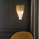 Axyaa Luxury Crystal Wall Lamp for Modern Living Room and Staircase Walls
