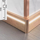 Axyaa LED Skirting Line Aluminum Profiles Conner Baseboard for Stair Floor Wall Decor