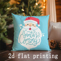 Axyaa Santa Christmas Pillow Covers for Sofa Bedroom Car Cushion Decor